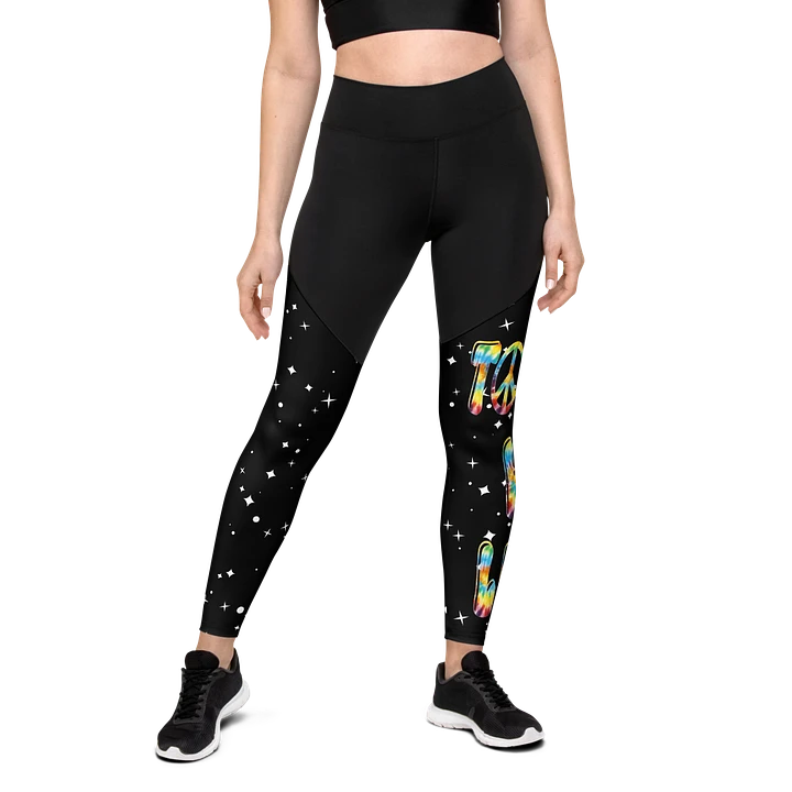 Peace sign sports leggings product image (1)