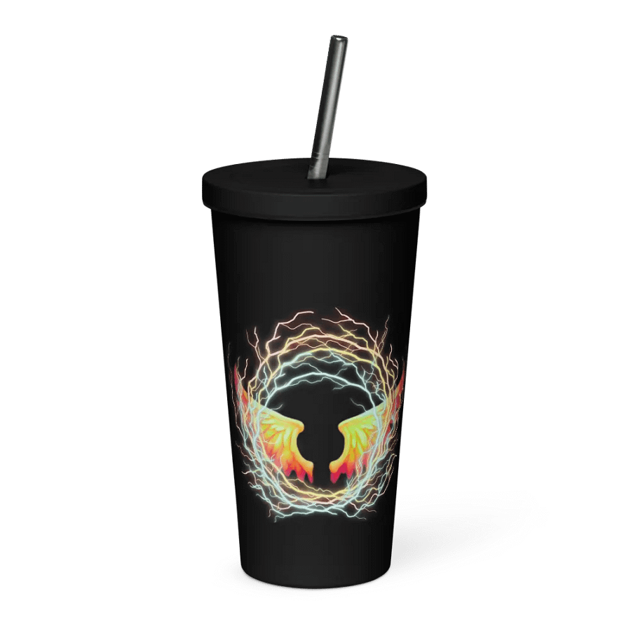 demon angel wings drinking bottle product image (3)