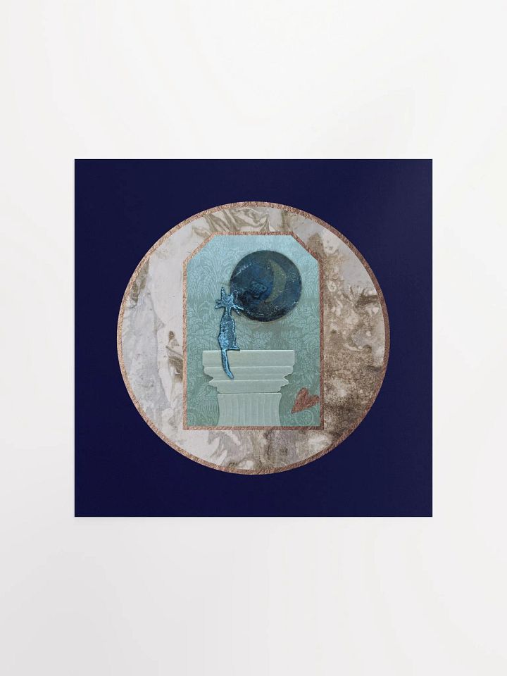 Moon Cat Matte Paper Poster product image (2)