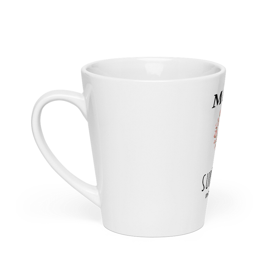 Mothers day Design Madre Porque Superheroina no es un titulo oficial latte mug product image (2)