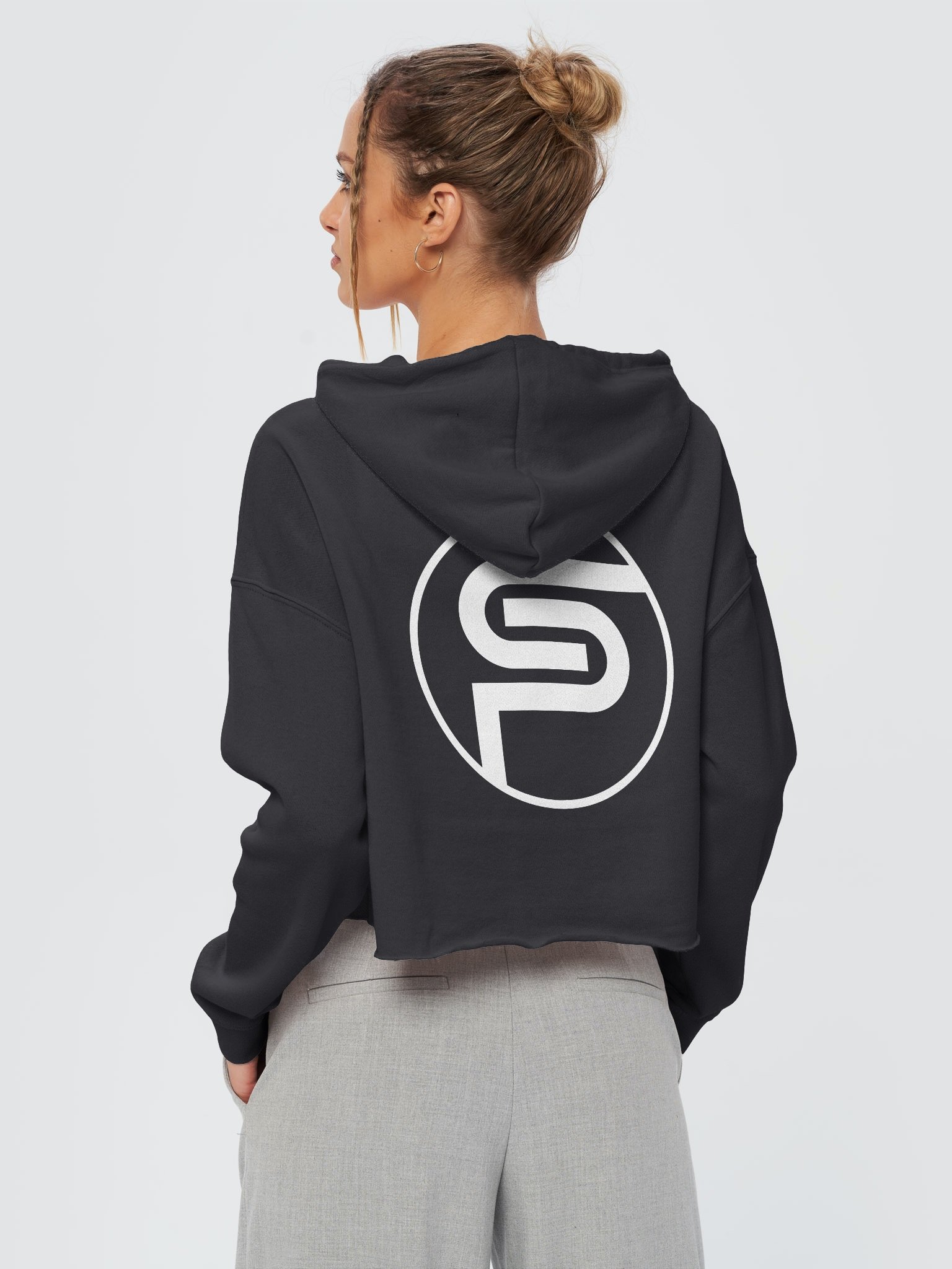 Ladies Crop Top Hoodie product image (4)