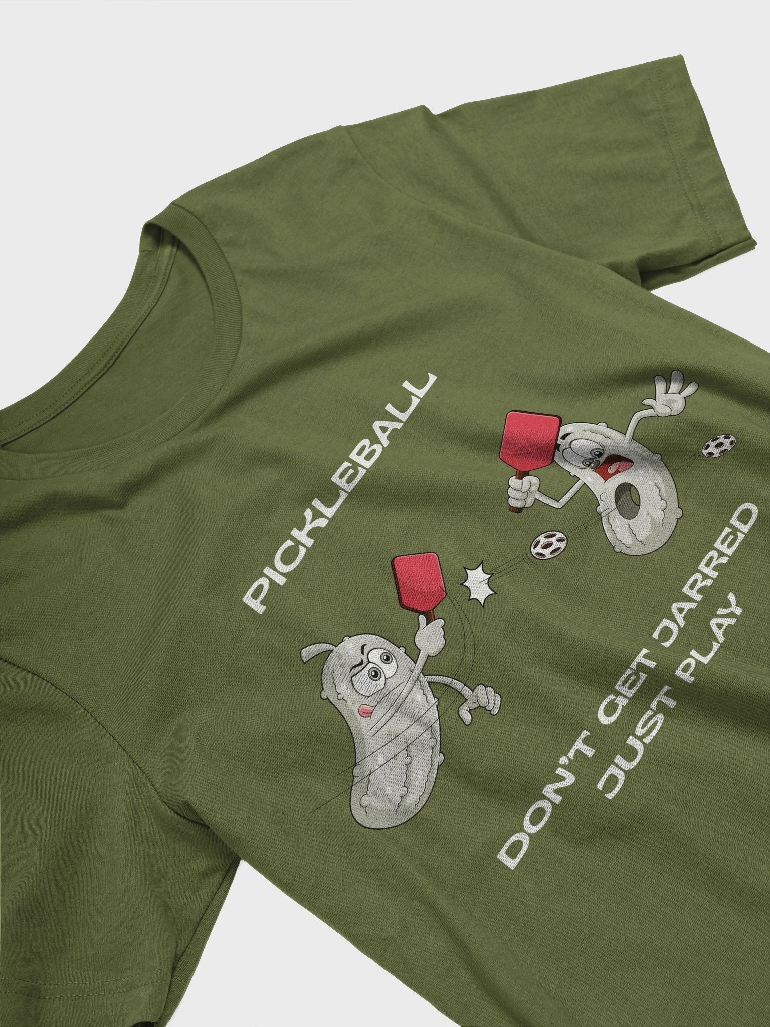 Pickleball Don't Get Jarred Just Play Bella Supersoft Unisex T-Shirt product image (3)