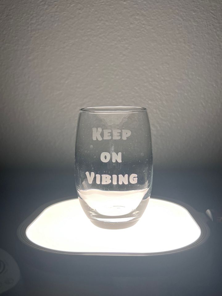 Keep on Vibing Stemless 15.5oz Wine Glass product image (1)