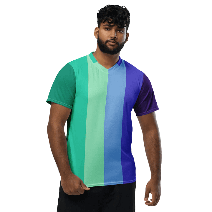 Gay Men's Pride Flag - All-Over Print Jersey product image (2)