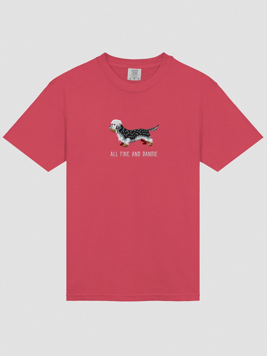 All Fine and Dandie T-Shirt(Embroidered) of a Dandie Dinmont Terrier(Pepper) product image (43)