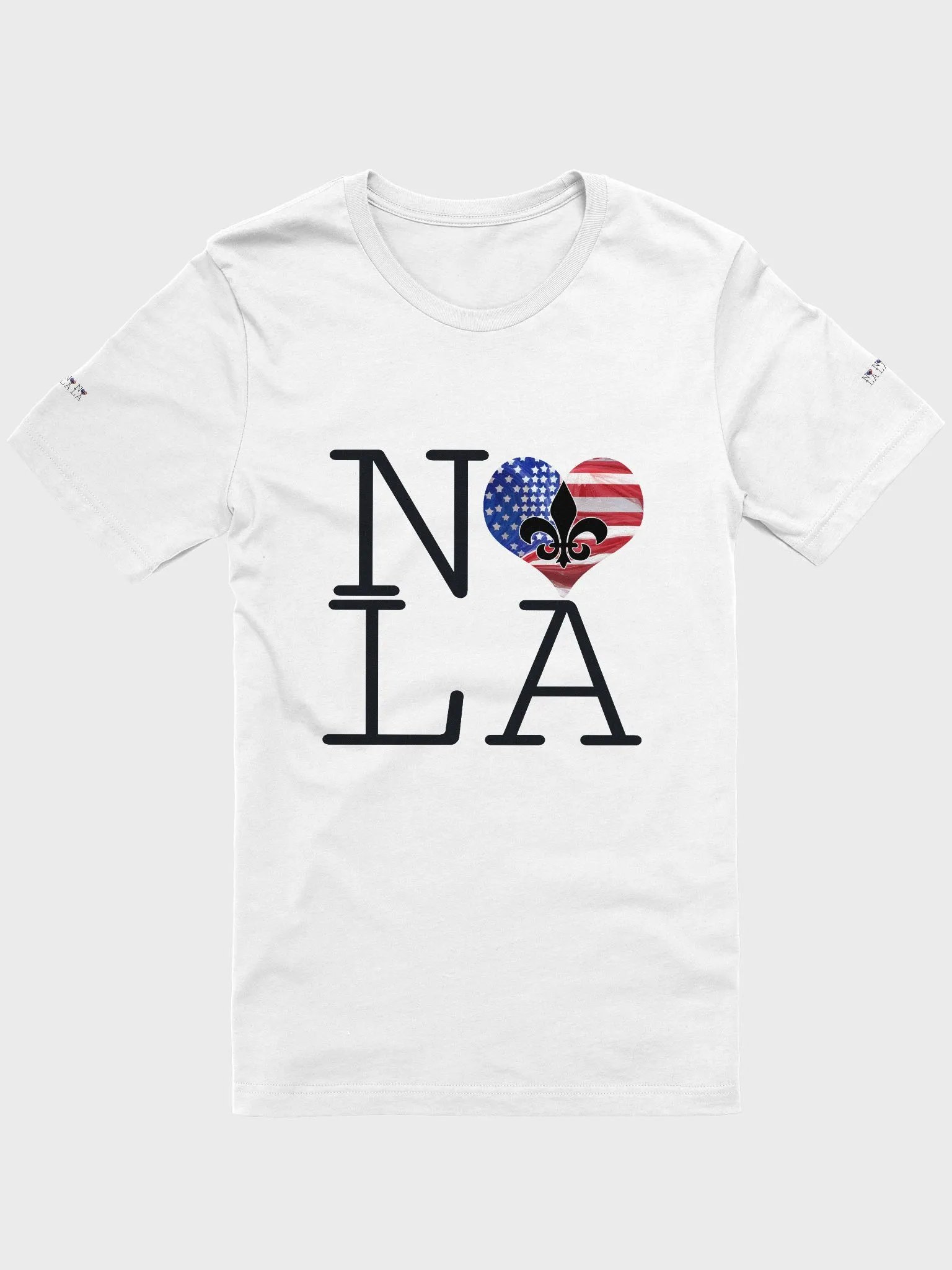 I LOVE NOLA **SUPERSOFT LEGACY TEE** (USA HEART LEGACY BACK + SLEEVES) product image (1)