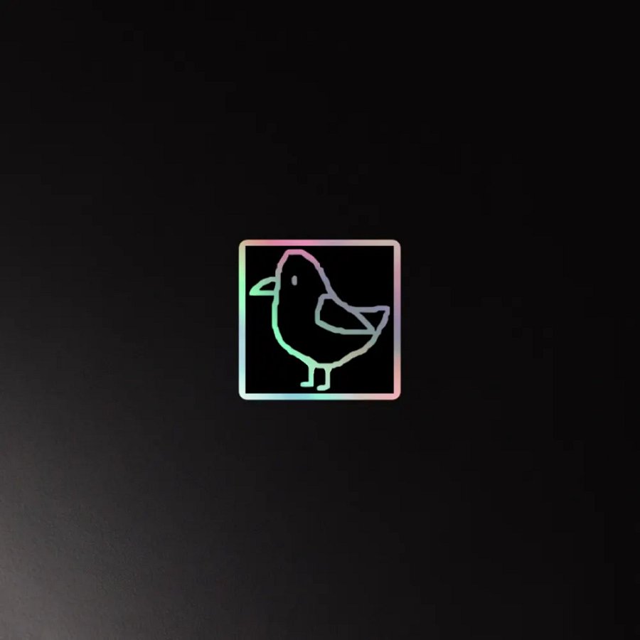 Holographic Finch Sticker product image (2)