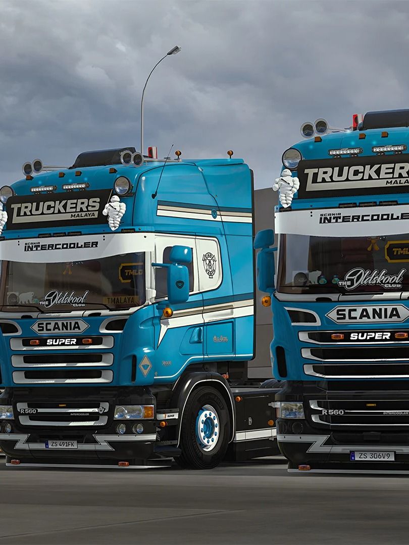ETS2 - Truckers Malaya Scania R4 R5 R6 (RJL) Old Skool Changeable Multicolor Skin (Gloss & matte color) for RJL only product image (3)