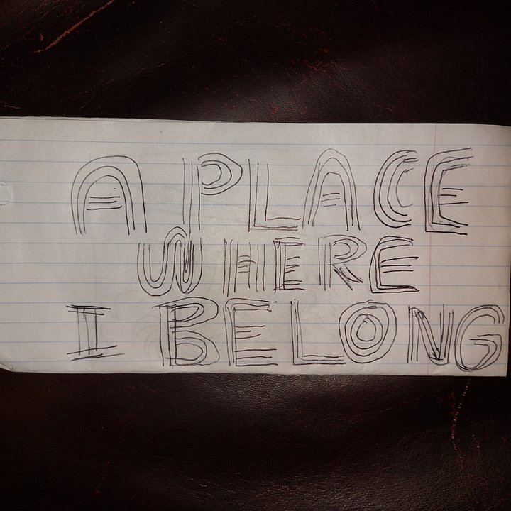 "A PLACE WHERE I BELONG" Official lyric sheet! product image (1)