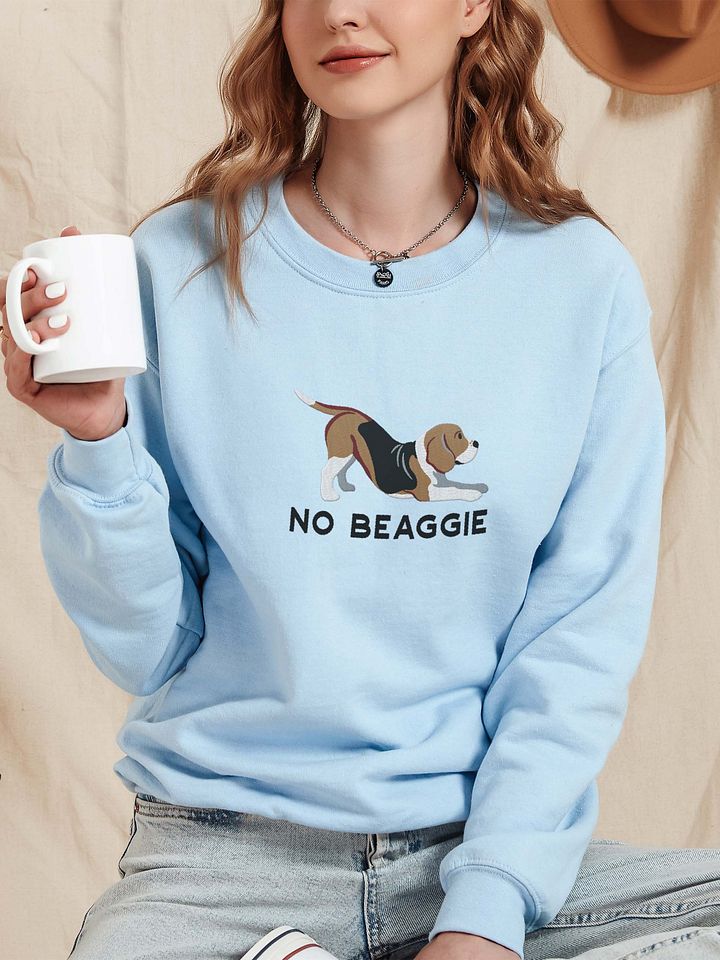 No Beaggie Sweatshirt (Embroidered) of a Beagle product image (2)