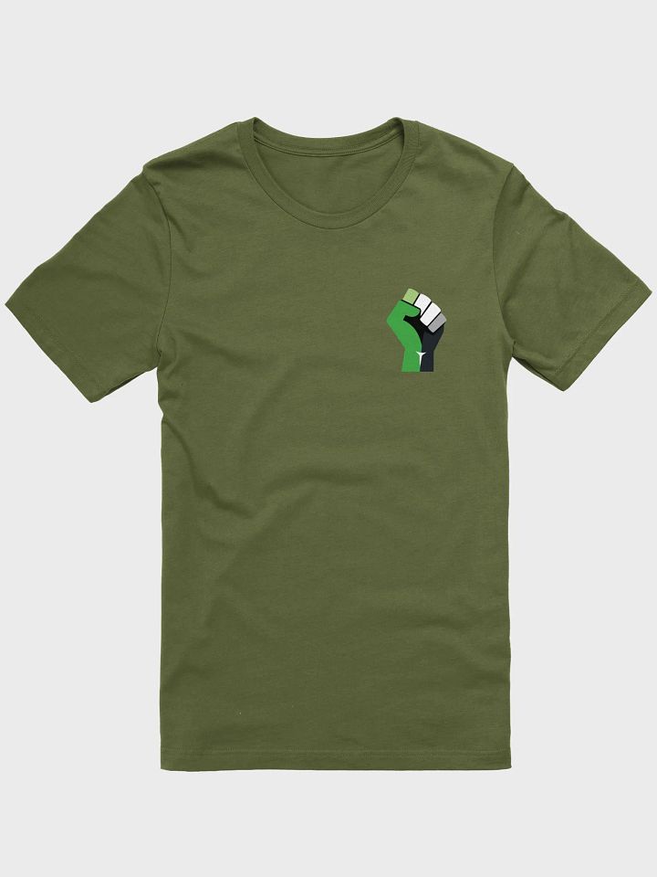 raised aromantic fist t-shirt product image (1)