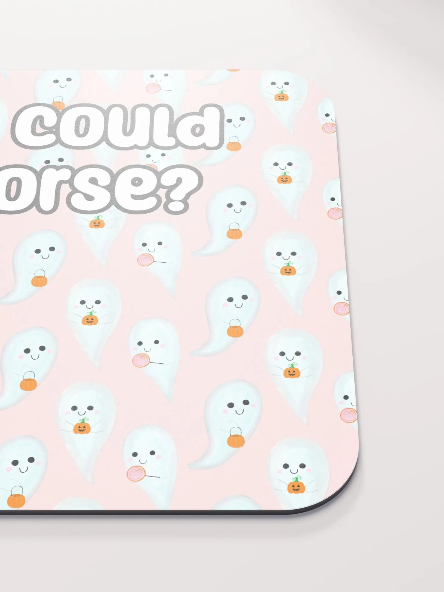 What Could Be Worse? Medium Mouse Mat - cute ghosts product image (5)