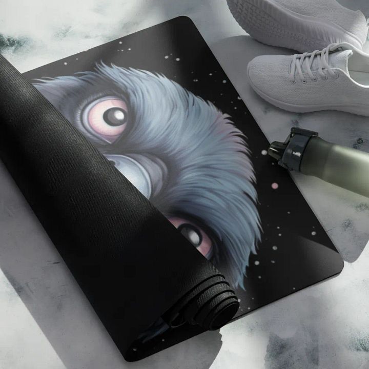 Black Premium Yoga Mat - Featuring Bird Mystery product image (1)