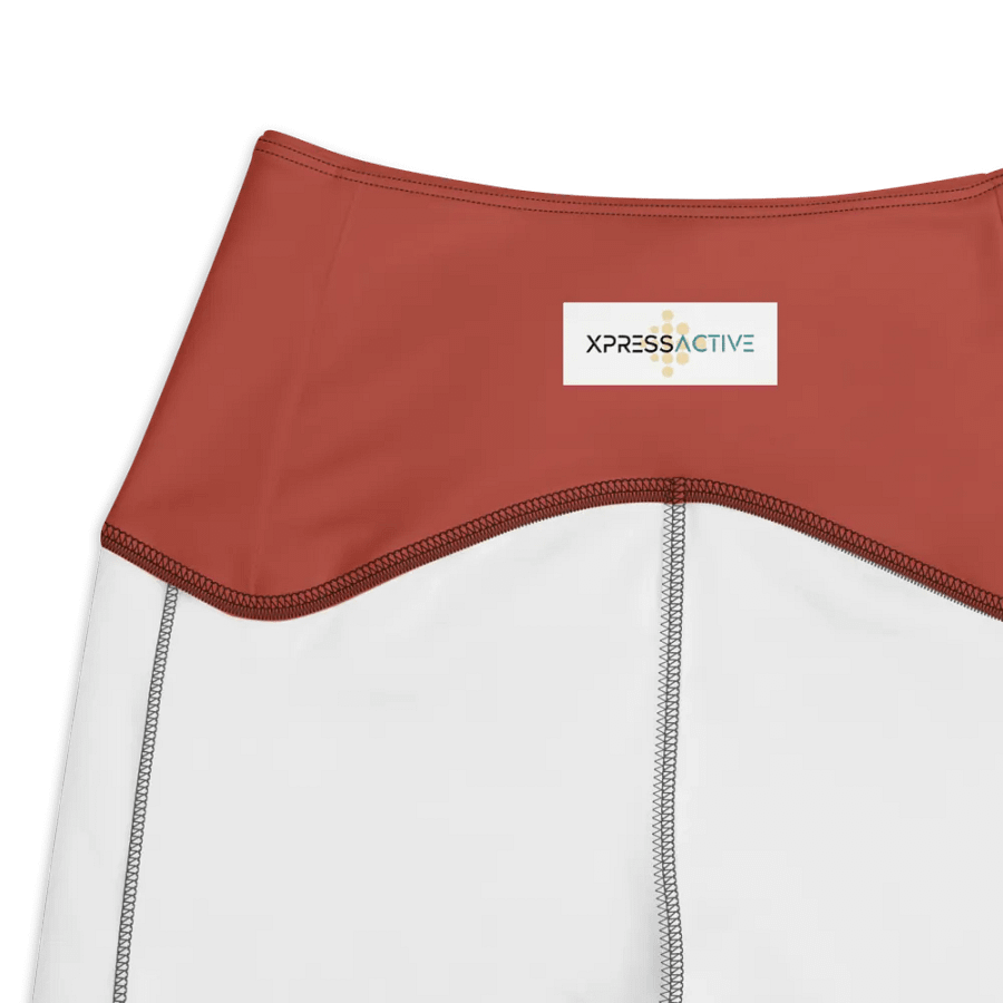 Intense Red Leggings with Pockets product image (8)