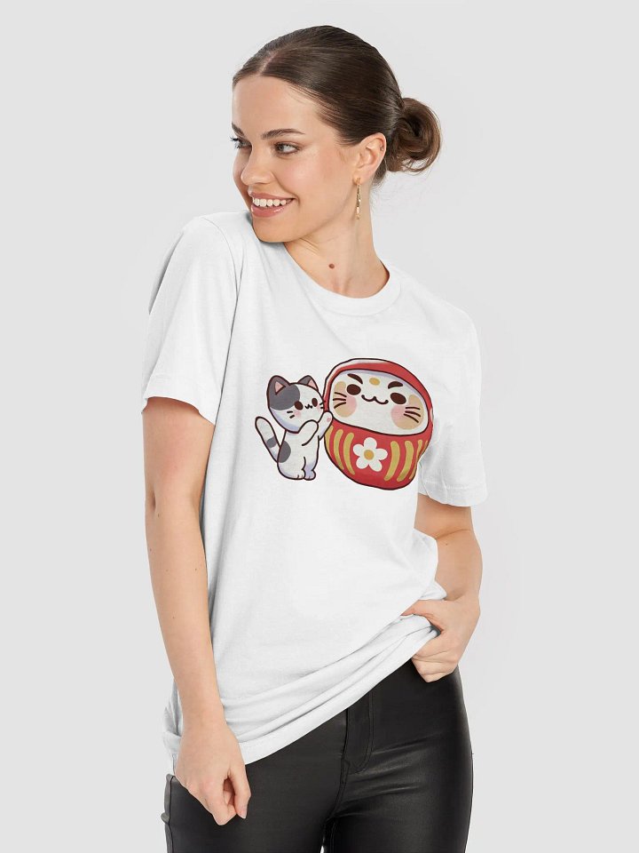 Japan Cute Kitten Daruma Tshirt product image (2)