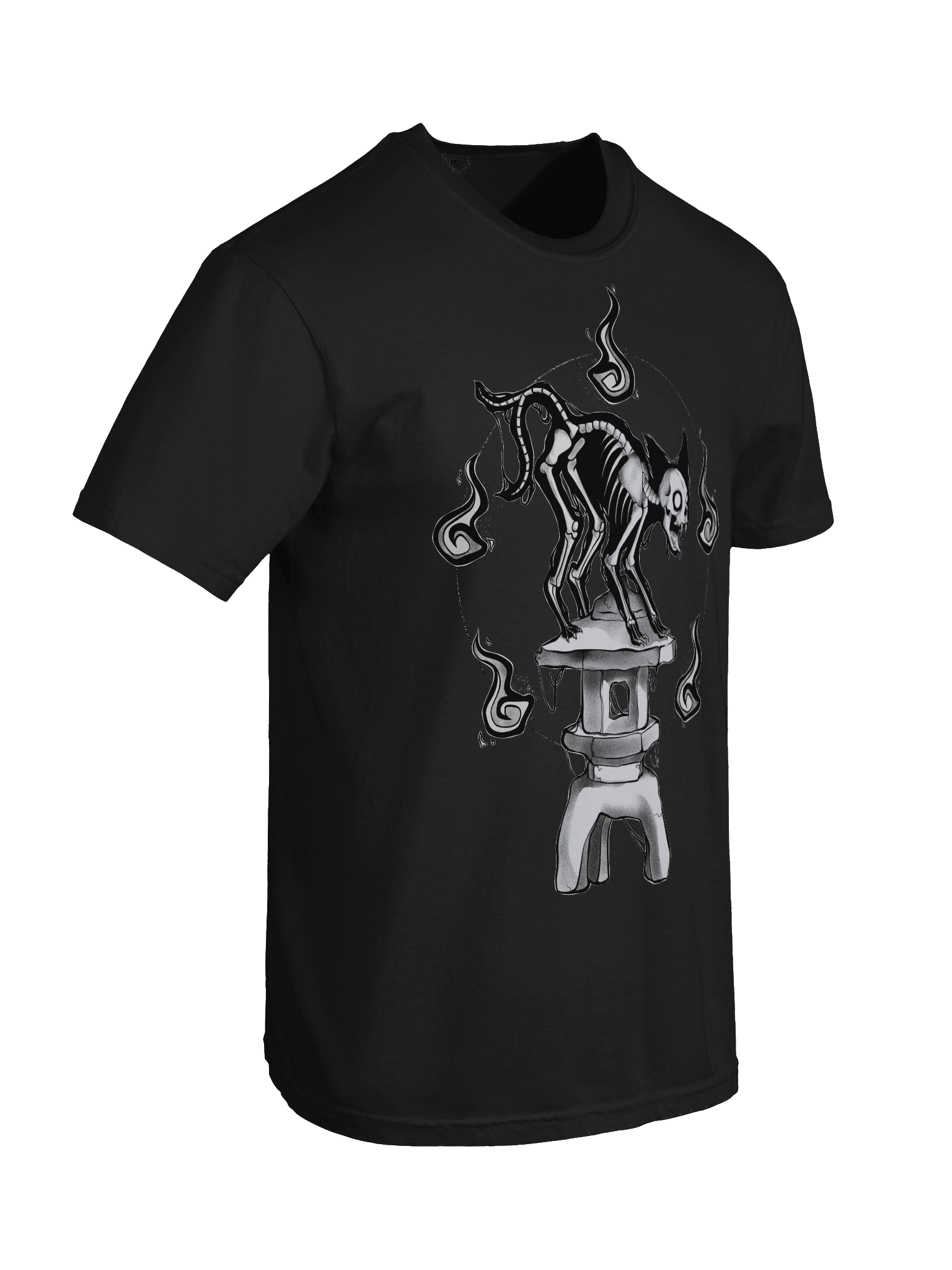 Bakeneko T-Shirt (Black) product image (4)