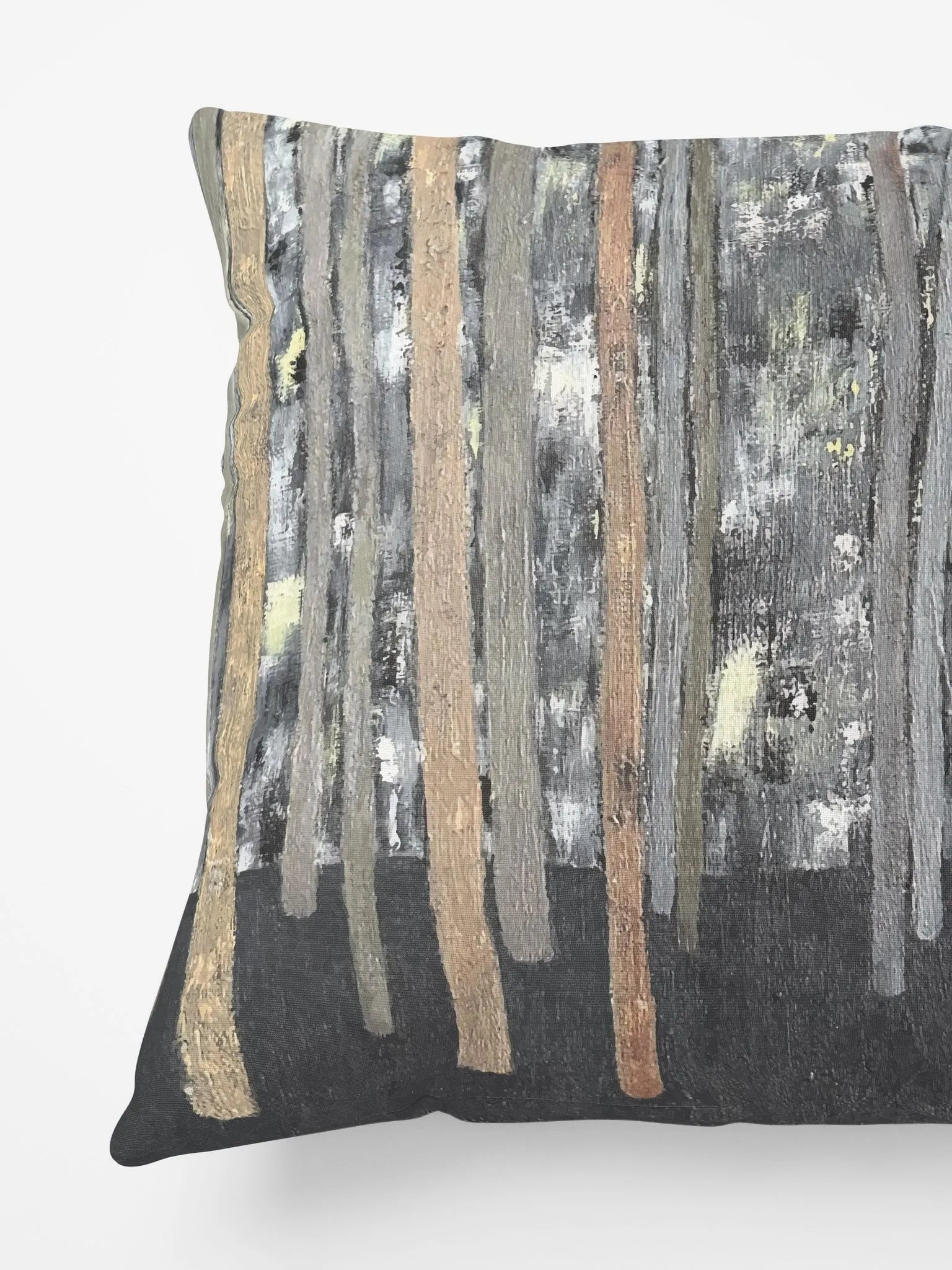 Square Black-Brown Trees Pillow product image (5)