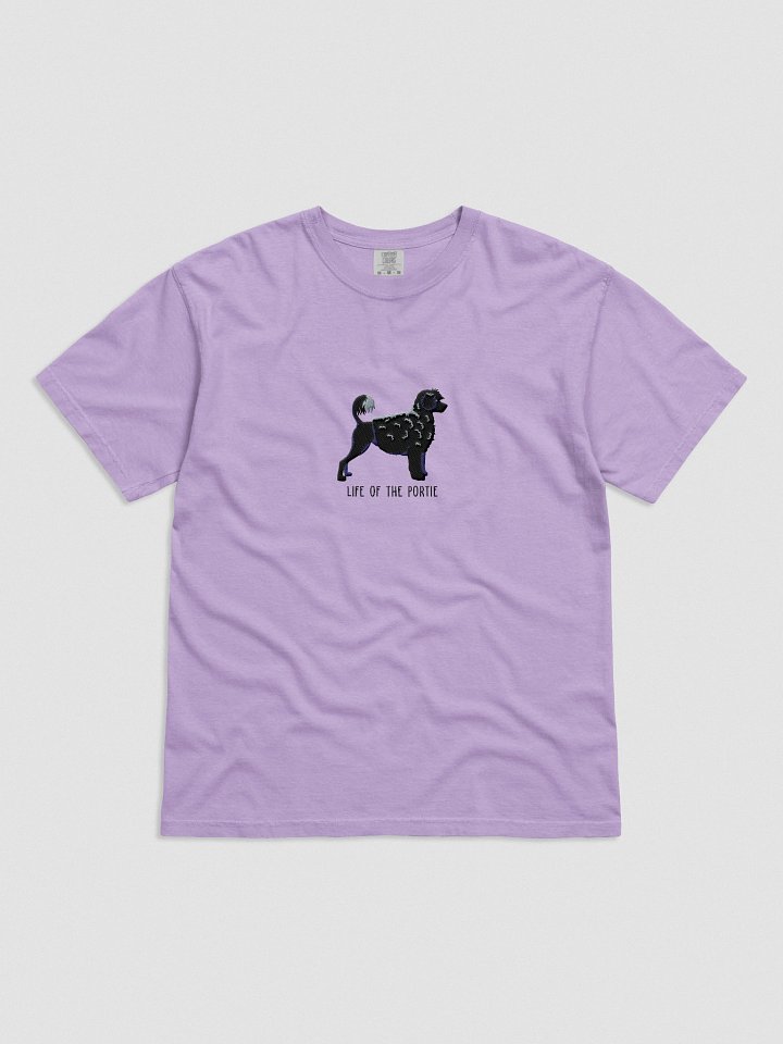 Life of the Portie T-Shirt(Embroidered) of a Portuguese Water Dog(Black) product image (41)