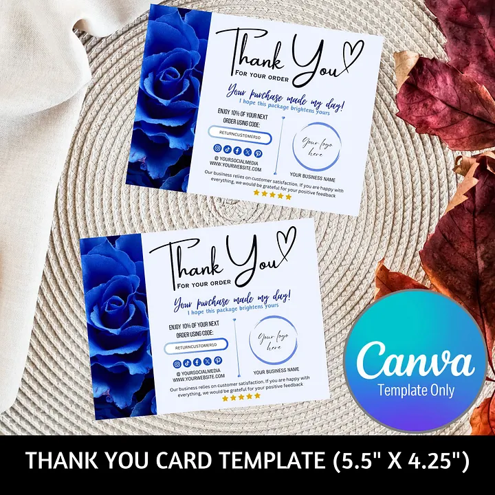 Celestia - Thank You Card Template product image (1)