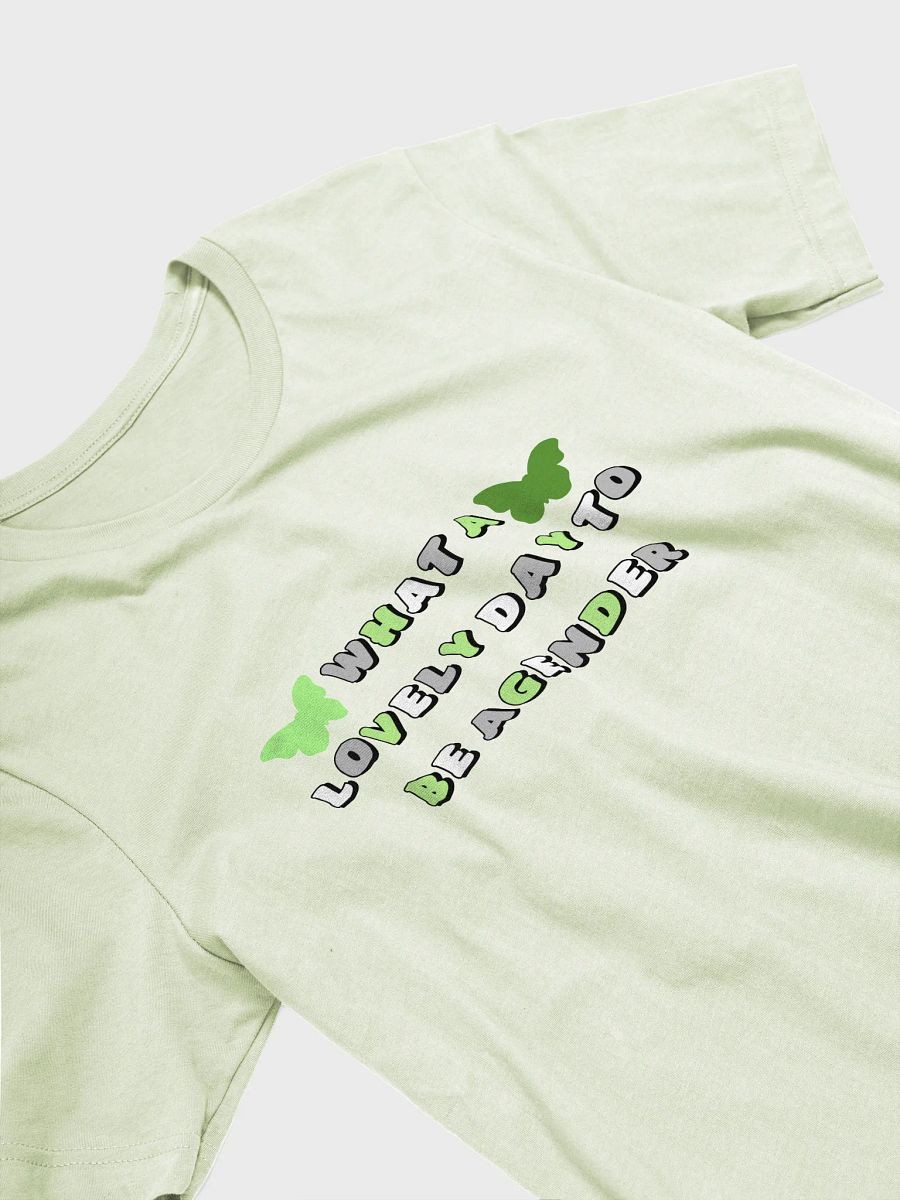 what a lovely day to be agender t-shirt product image (3)