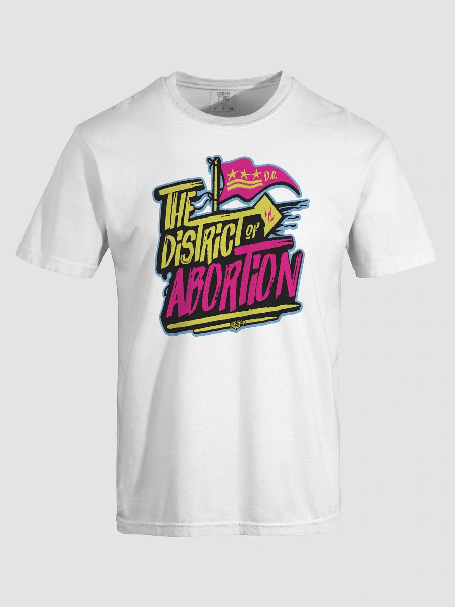 The District of Abortion CMYK White Shirt product image (7)