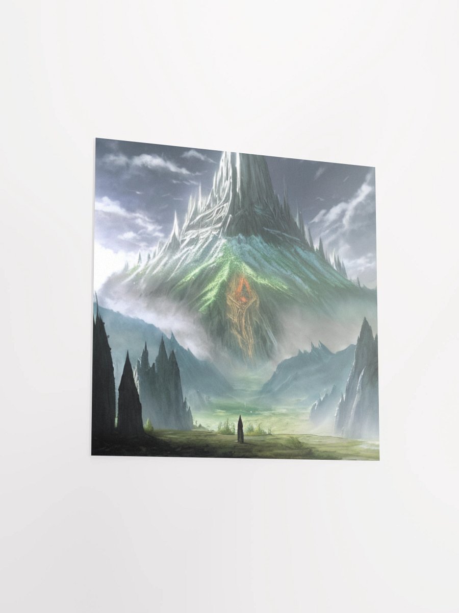Mystical Mountain Glow Lord Of The Rings Anime Concept Art Poster product image (12)