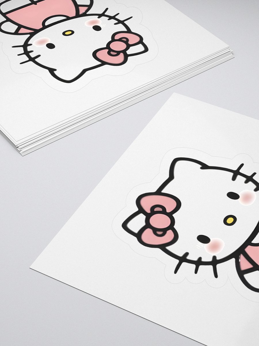 Kawaii Pink Kitty Sticker product image (15)