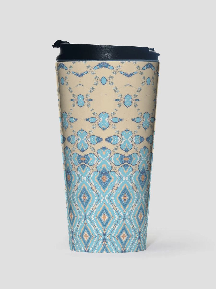Blue & Cream Diamond Metamorphosis Travel Mug product image (1)
