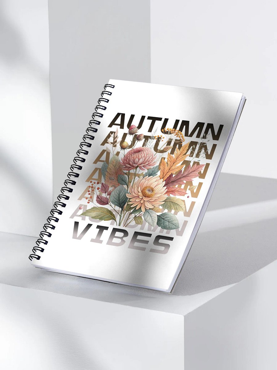 Autumn Vibes Boho Flowers Spiral Notebook product image (3)