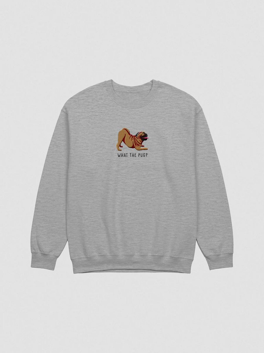What the Pug? Sweatshirt (Embroidered) of a Pug product image (4)