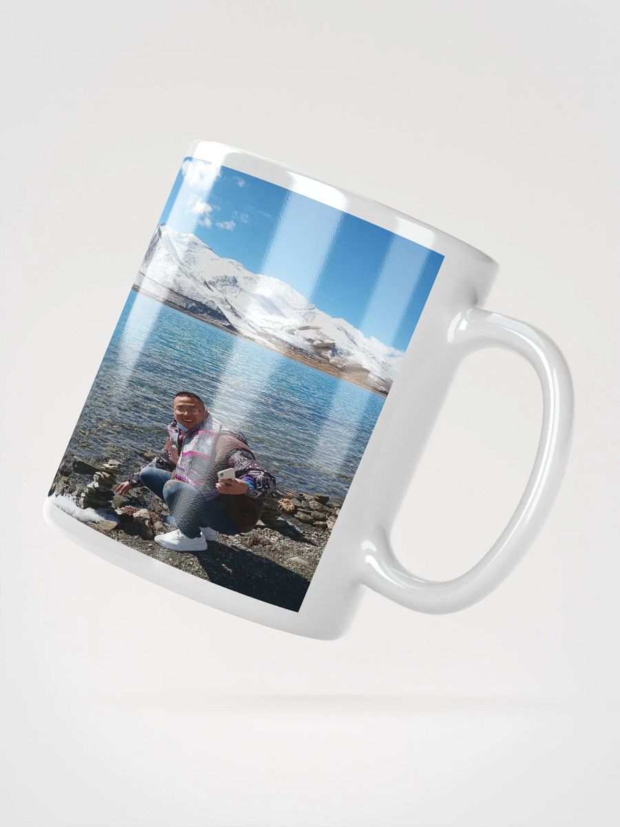 White Glossy Mug: snow mountain product image (4)