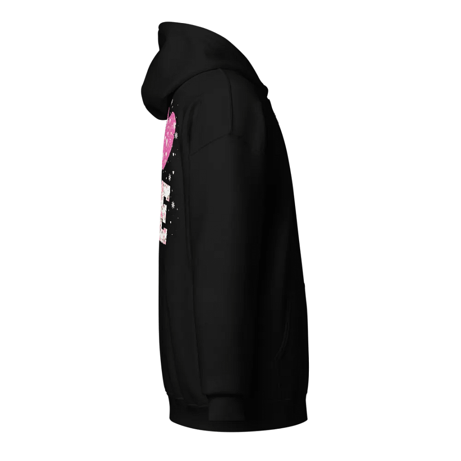 Cursive Love on Front and L ❤ V E on Back Zip Up Hoodie (Front & Back) product image (5)