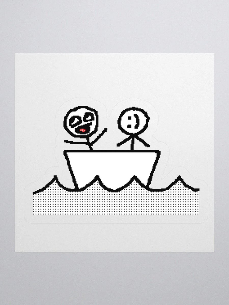 Nom Nom and Derp ON A BOAT! (STICKER) product image (4)