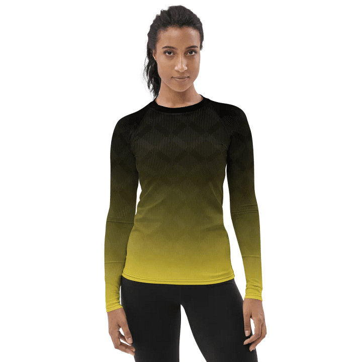 Sunset Stripes Women's Rash Guard product image (1)