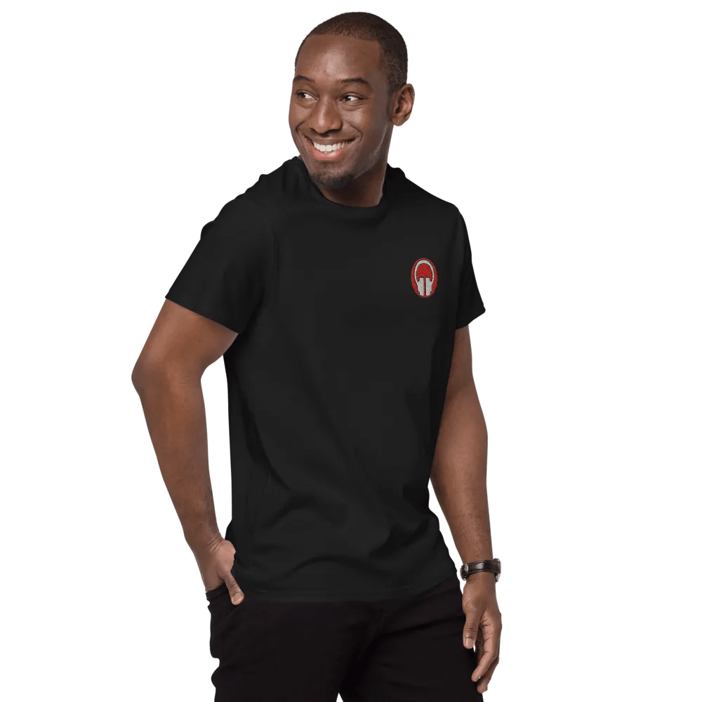 Printful Premium Iconic Headphones Heavyweight Cotton T-Shirt product image (11)