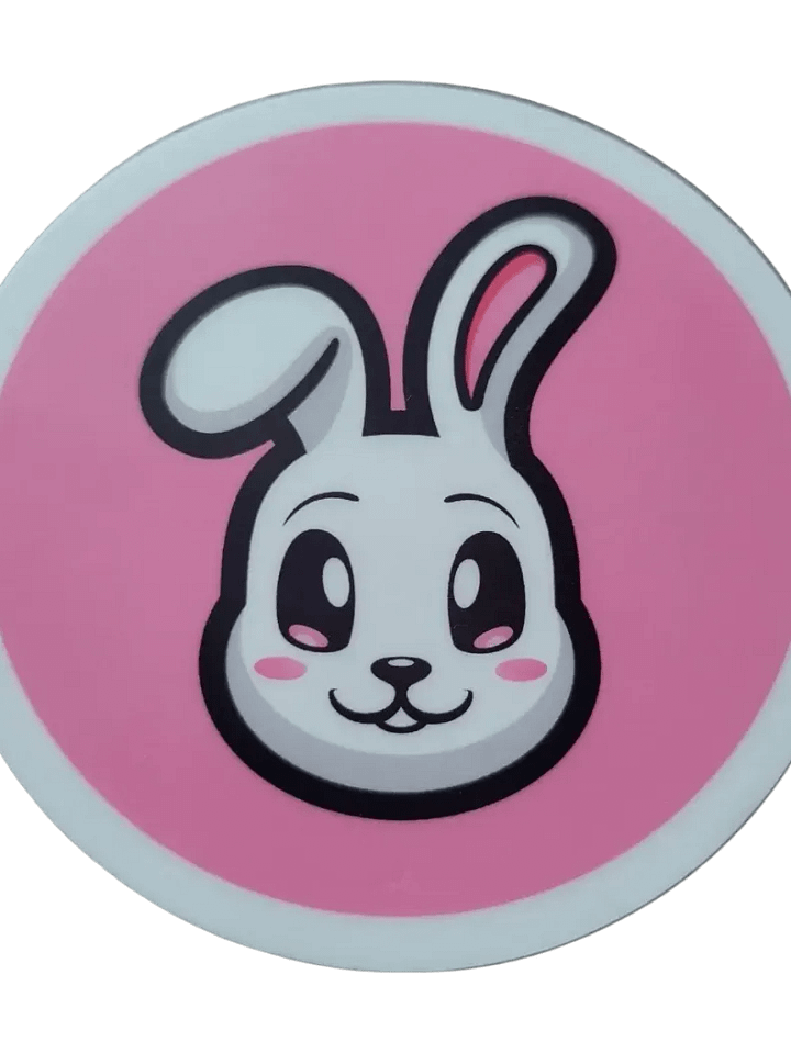 3x3 Round Bunny Stickers product image (1)