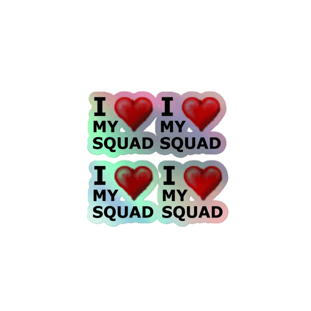 Holographic Squad Love Stickers product image (1)