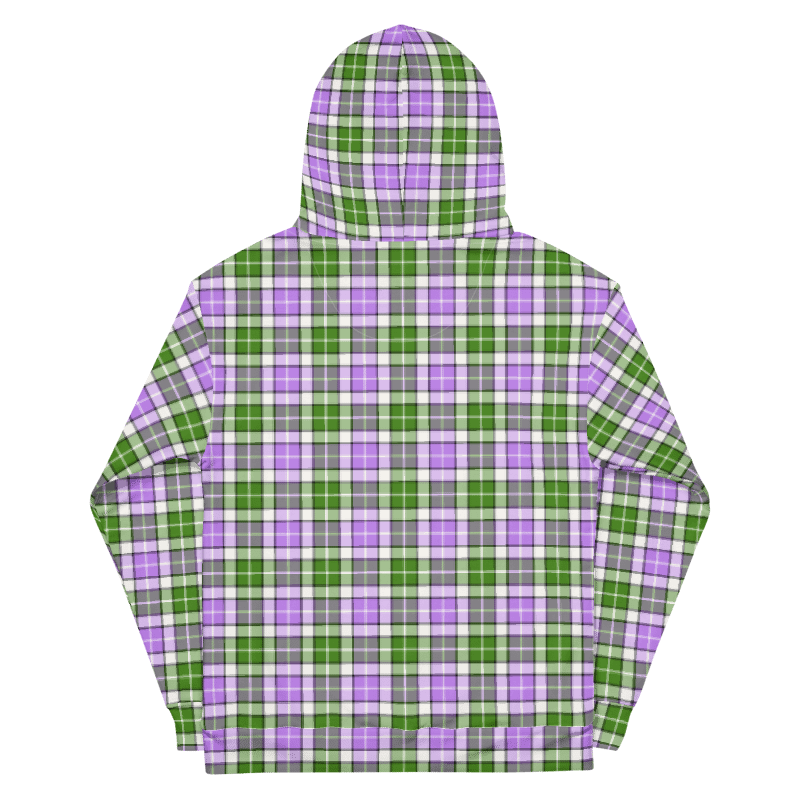 Lavender and Green Plaid Hoodie product image (7)