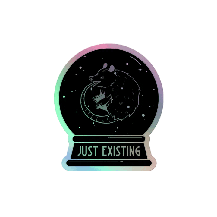Just Existing holographic stickers product image (2)