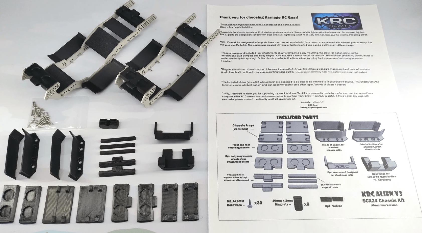 Karnage RC Gear ALIEN V3 SCX24 Chassis Kit product image (4)