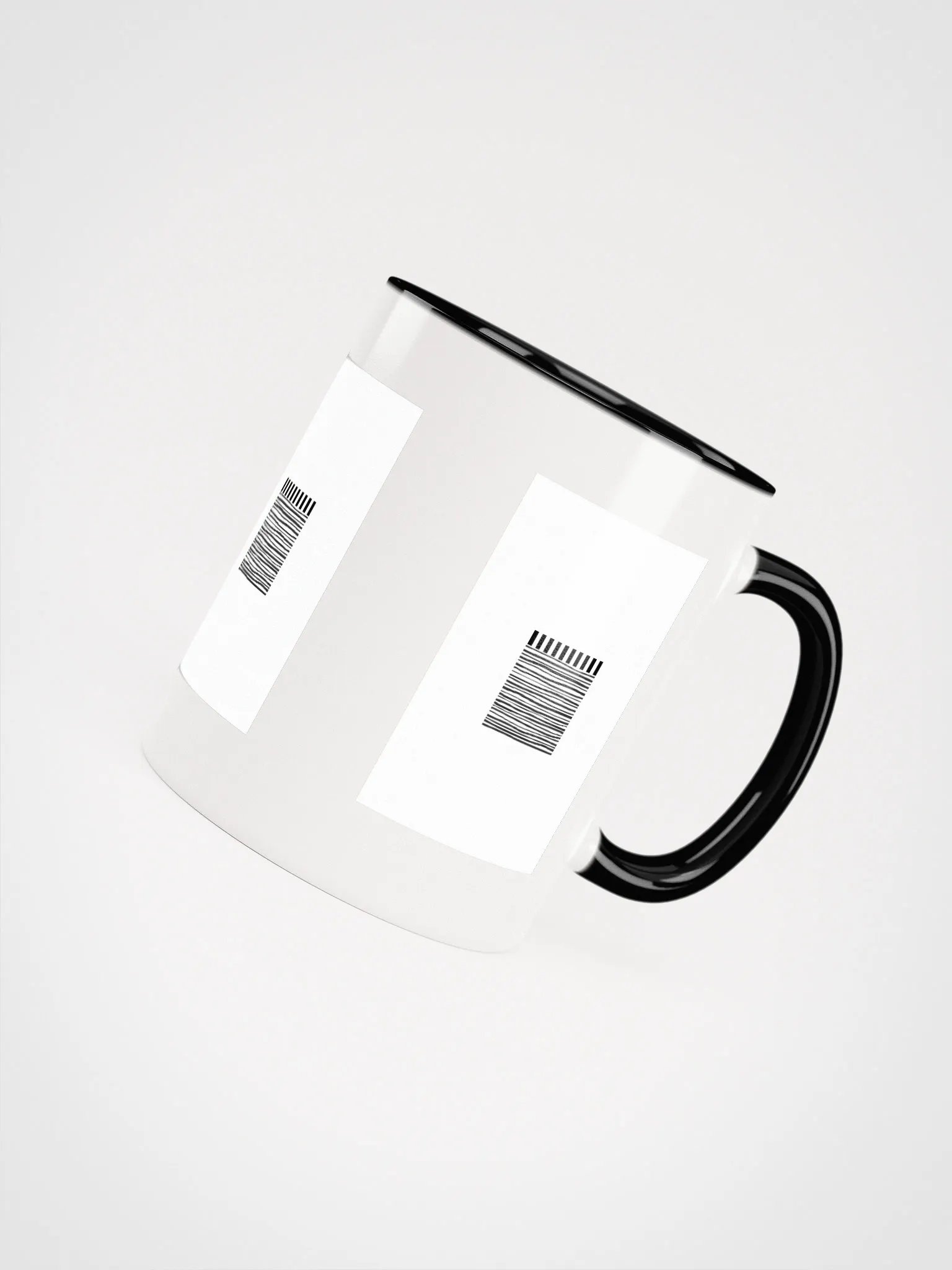 Monochrome Graphic Peek-A-Boo Ceramic Mug product image (7)