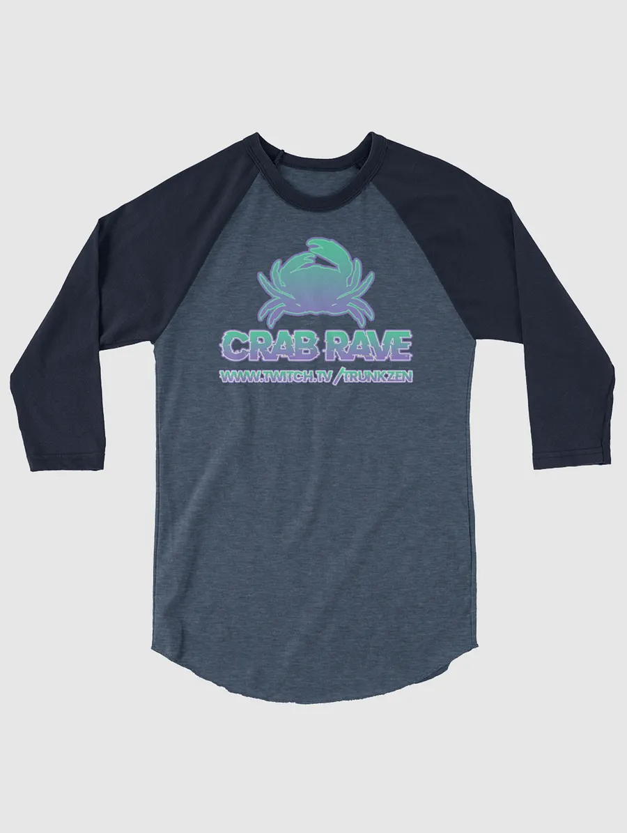 TZCrab Rave 3/4 sleeve raglan shirt product image (1)