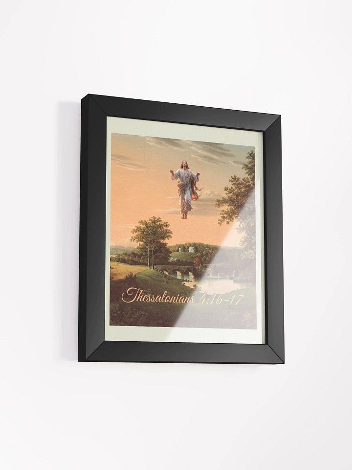 Jesus Christ Is Coming Christian Framed Matte Poster product image (2)
