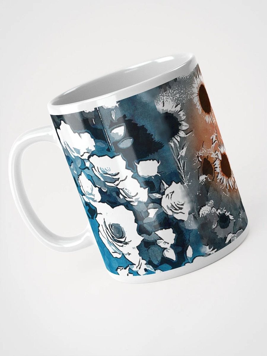 Floral Fusion White Glossy Mug product image (9)