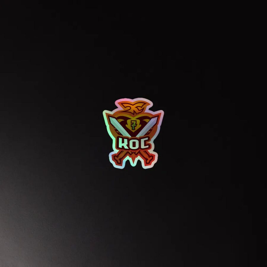 KINGOFCHARMANDERS (KOC) Emblem Holographic Sticker Set product image (2)