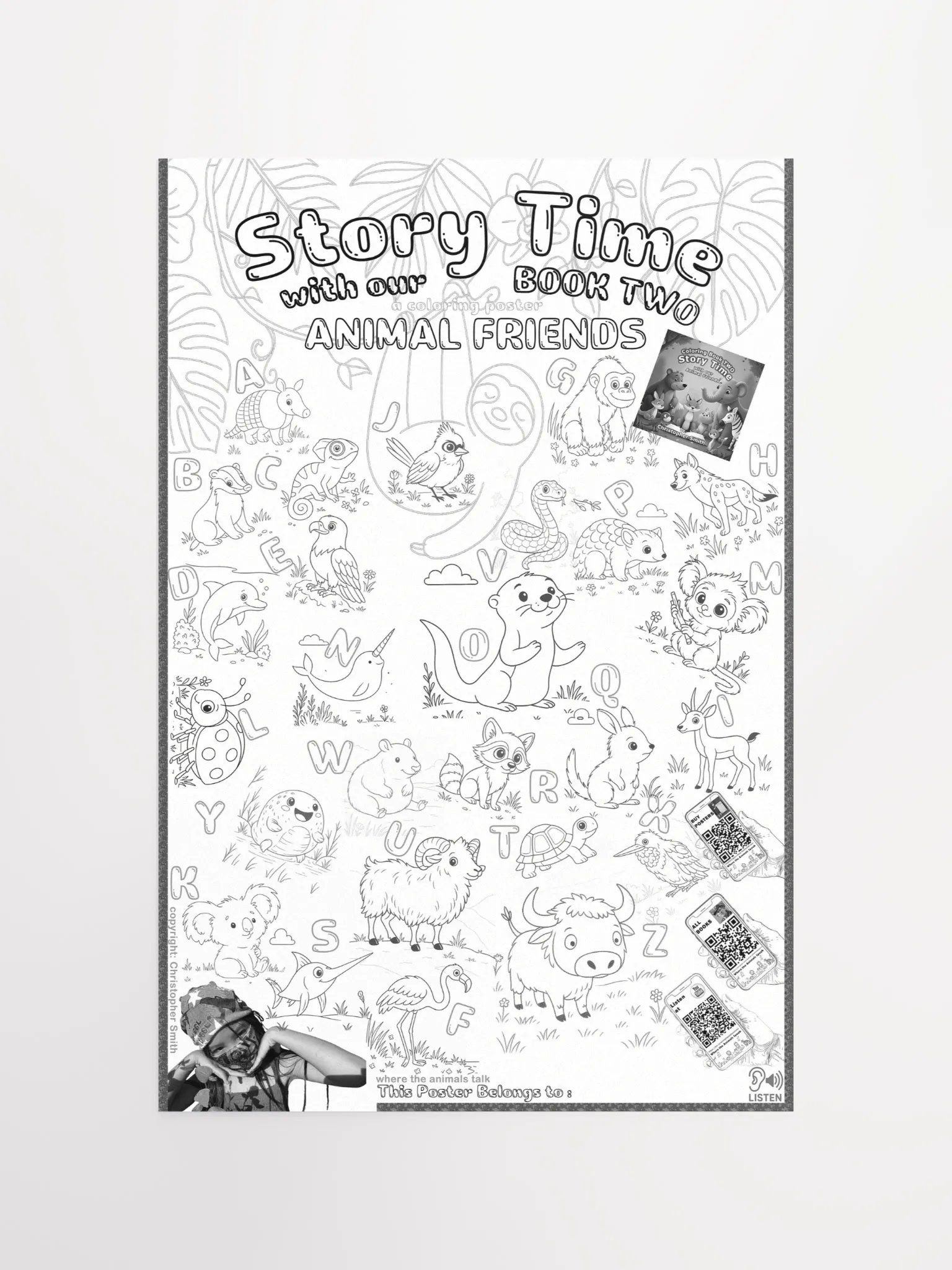 Where the Animals Speak Book 2 : Coloring Poster product image (10)