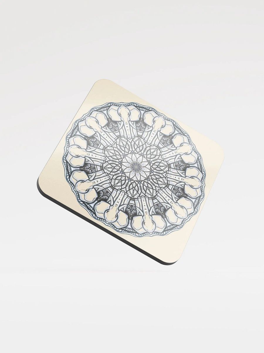Mandala Dreams Glossed Cork Coaster product image (1)