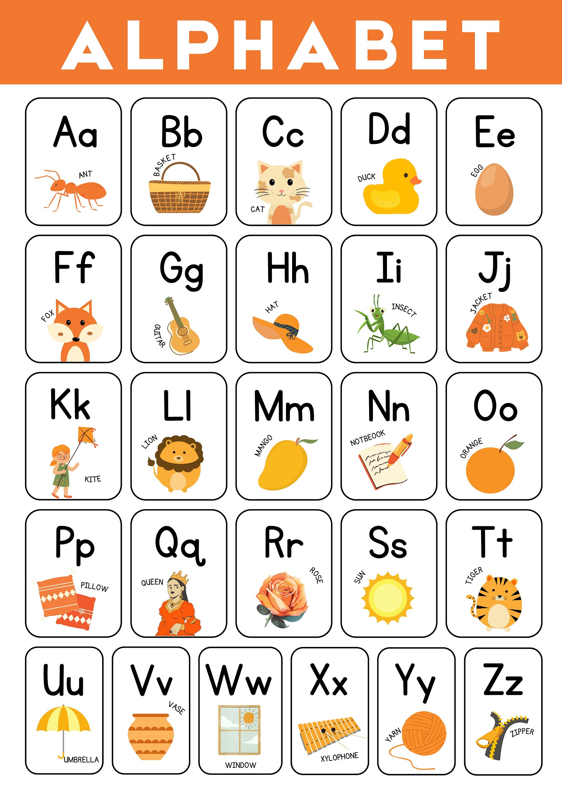 English Alphabet from A to Z with Writing Practice and Animal Names (29 Pages) product image (2)