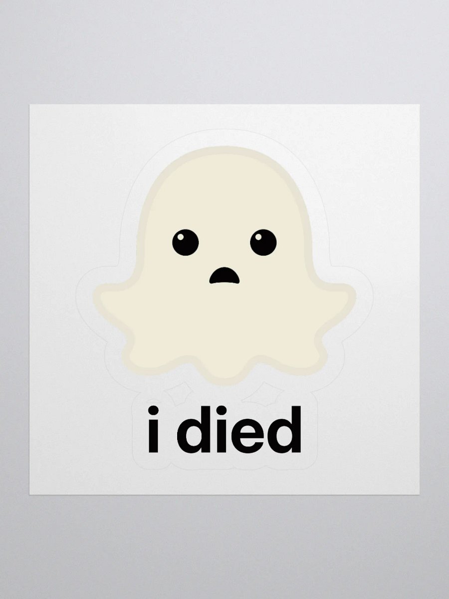 Sad Ghost Sticker - For Light Background product image (1)