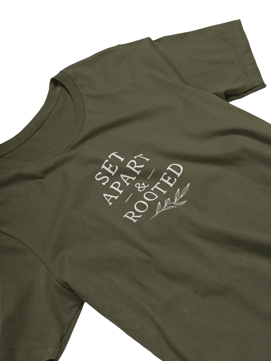 Set Apart & Rooted Branded Tee (Dark Colors) Leaf Logo product image (11)
